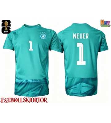 Tyskland Manuel Neuer #1 Målvakt Hemmatröja VM 2026 Kortärmad